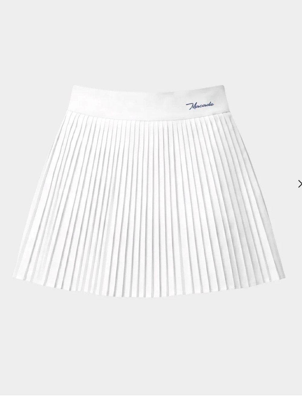 NWT Macade Sia Pleated TX Skort - White
